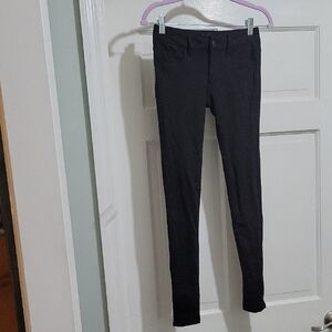 PAIGE Women's Black Rayon Blend Skinny Ankle Leggings Size 24